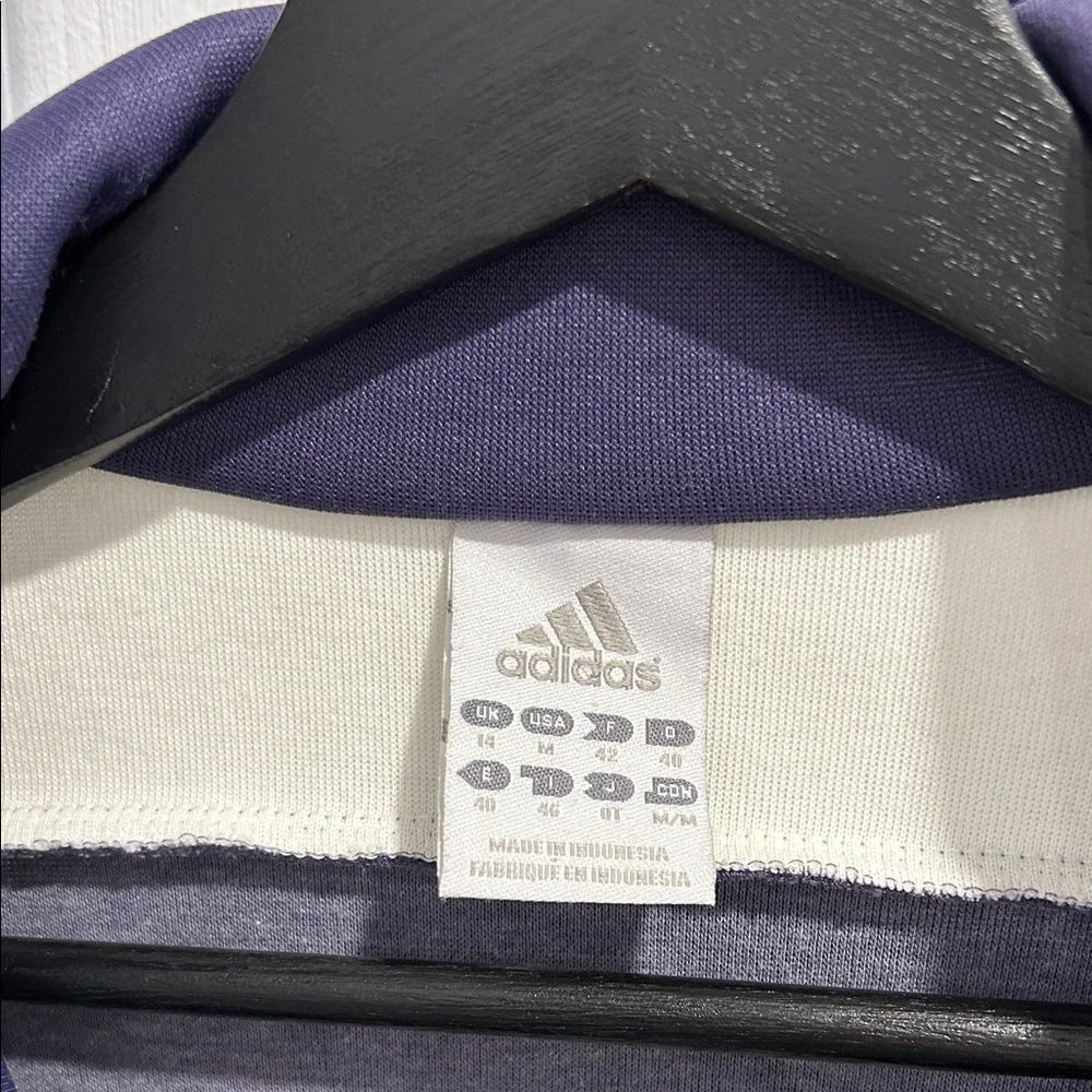 ADIDAS Vintage Women's Black, White, and Green Varsity Jacket - Picture 3 of 7